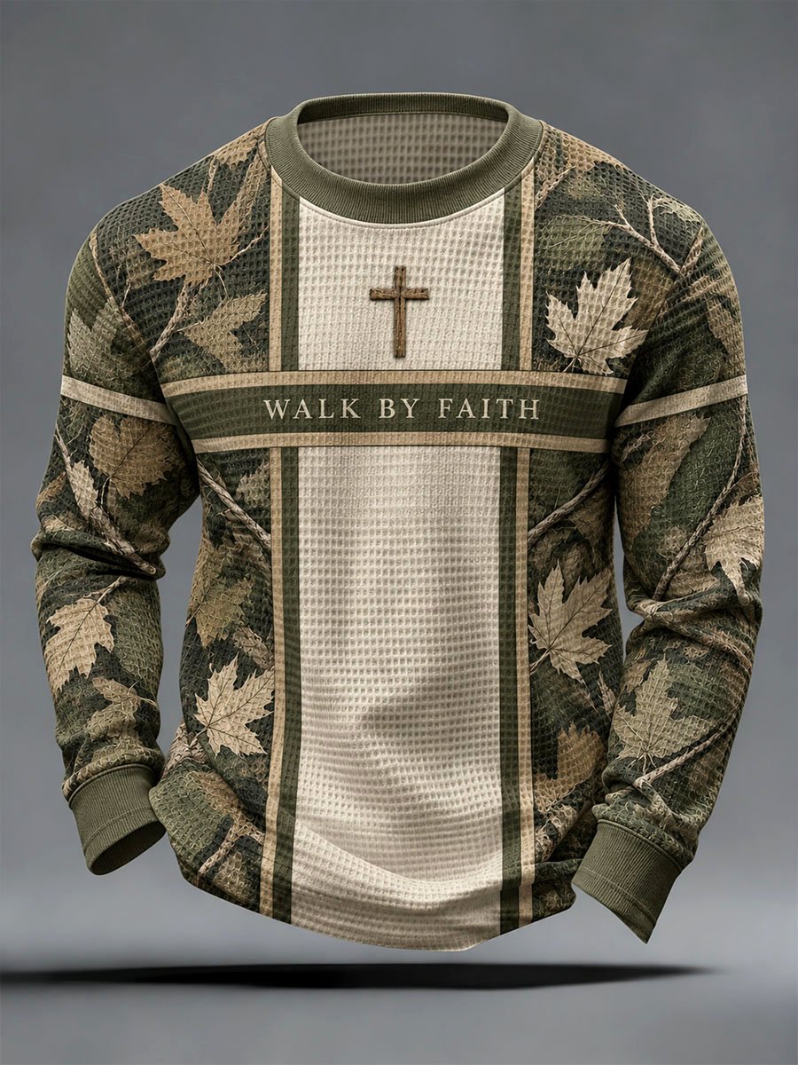 Men's Outdoor Faith-Themed Graphic Top