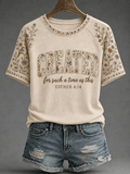 Women's 'Created for Such a Time as This' Floral Casual T-Shirt