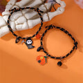 Fashionable And Creative Pumpkin Ghost Pendant Magnet Design Bracelet