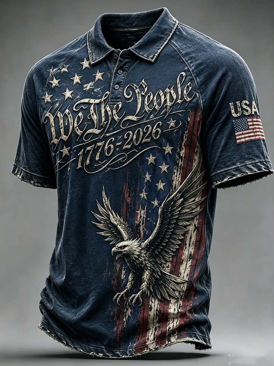 Men's 250th Anniversary Printed Polo Shirt in the United States