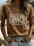 Women's Printed V-Neck Top