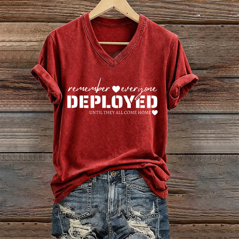 Retro Red Friday Floral Art Print Casual T-Shirt
