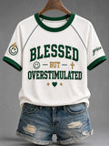 Women's Casual & Fun Faith-Print Short-Sleeve T-Shirt
