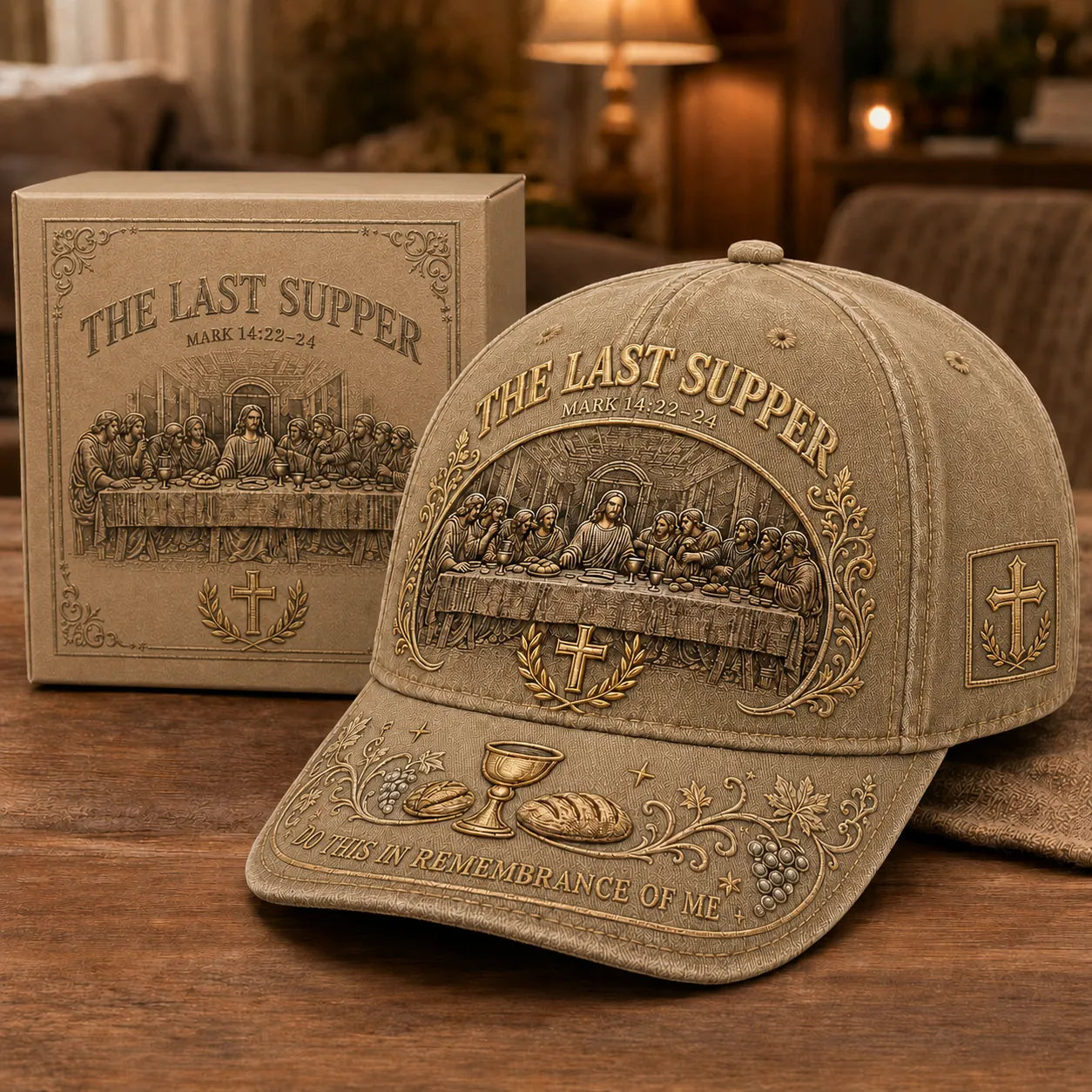 ✝️ The Last Supper Faith Remembrance Cap