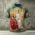 Men's Faith Jesus Printed Casual T-Shirt