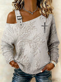 Women's Printed One-Shoulder Top