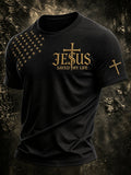 Men's Faith-Print Casual Top
