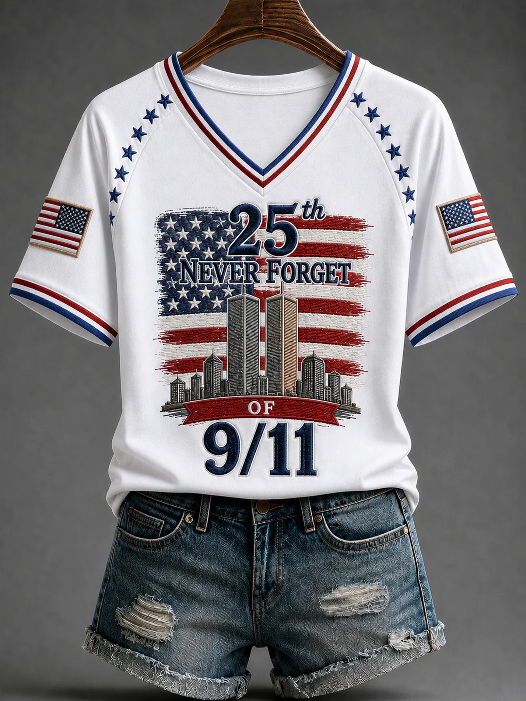 Women's 9/11 Memorial Graphic Top