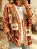 Women's Casual Printed Cardigan