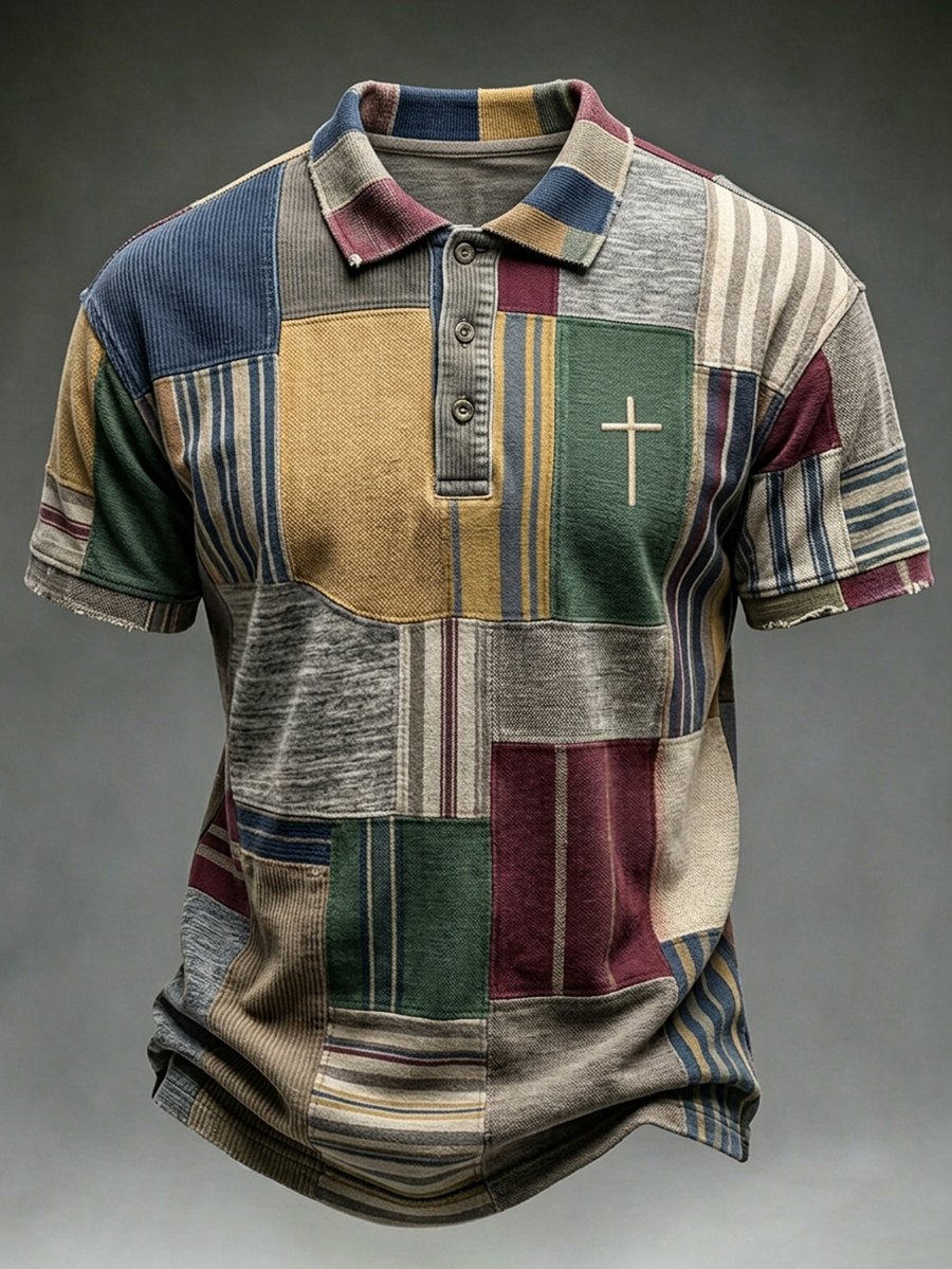 Men's Retro Faith Short-Sleeve Polo Shirt