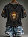 Women's Lion Of Judah He Has Triumphed Print T-shirt