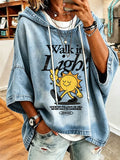 Women's Casual Printed Loose Sweatshirt