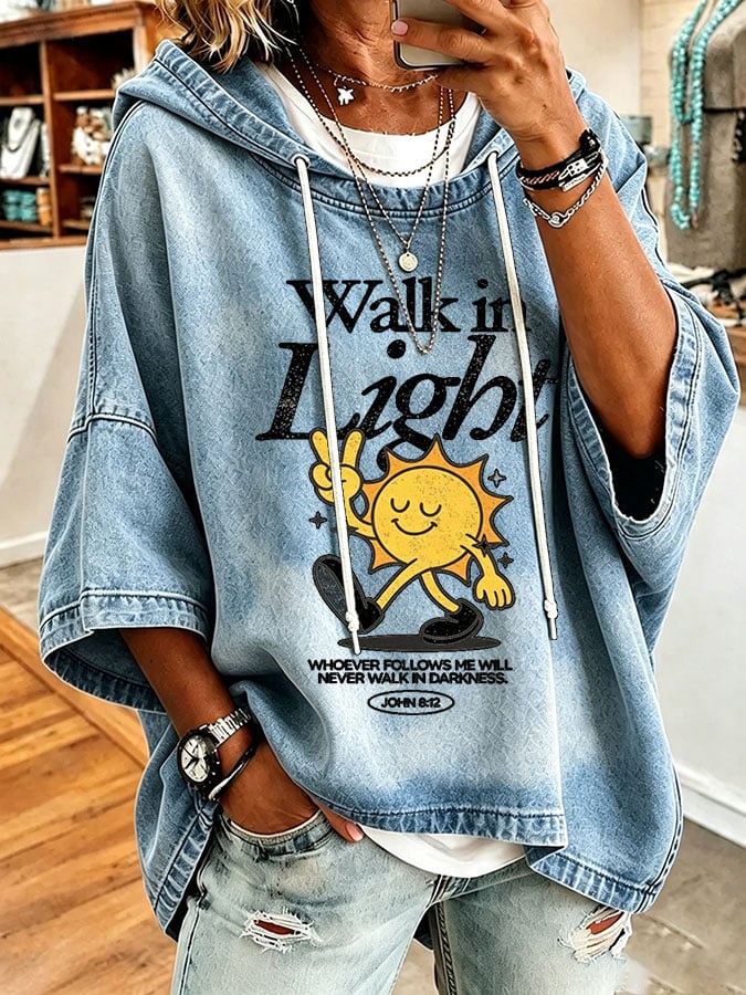 Women's Casual Printed Loose Sweatshirt