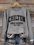 🔥HOT SALE🔥Retro Chilton Prep School Est. 1803 Print Sweatshirt