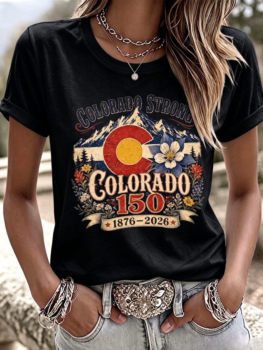Women's Casual Colorado Strong T-shirt
