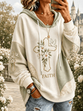 Women's Faith-Themed Casual Hoodie