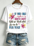 Women's If God Can Make A Bug's Butt Light Up T-shirt