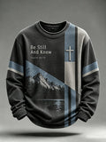 Men's Be Still And Know Psalm 46:10 Printed Waffle-Knit Top