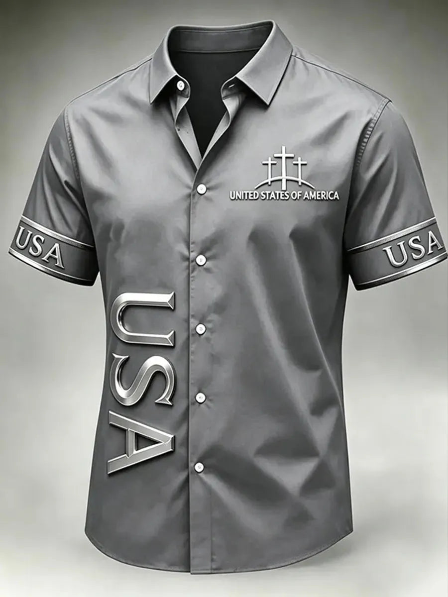 Men's Faith Print Casual Shirt