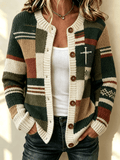 Women's Faith Print Knit Cardigan