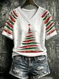 Women's Casual Printed Short-Sleeve T-Shirt
