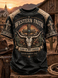 Men's Western Faith Printed T-shirt