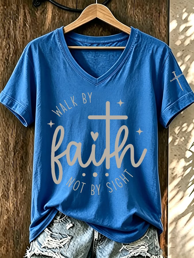 Women's Walk By Faith Print T-shirt