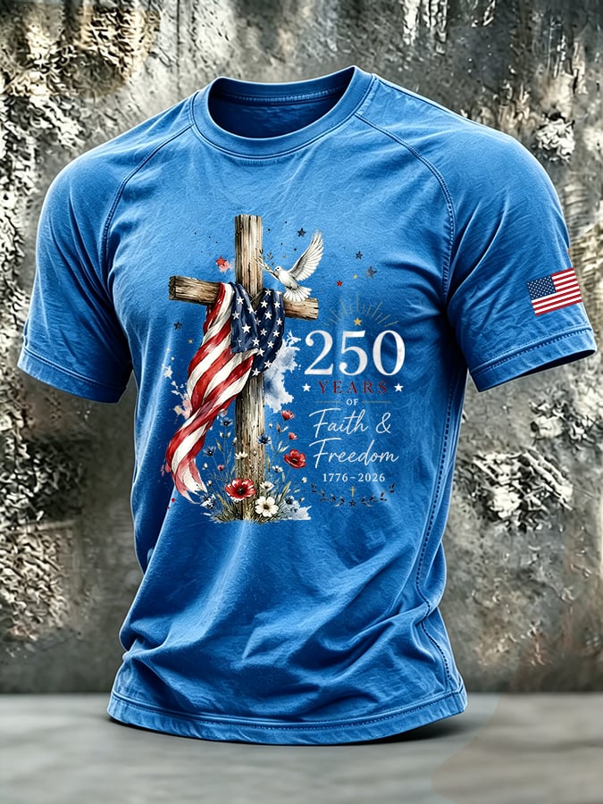 Men's Retro Print Short-Sleeve T-Shirt