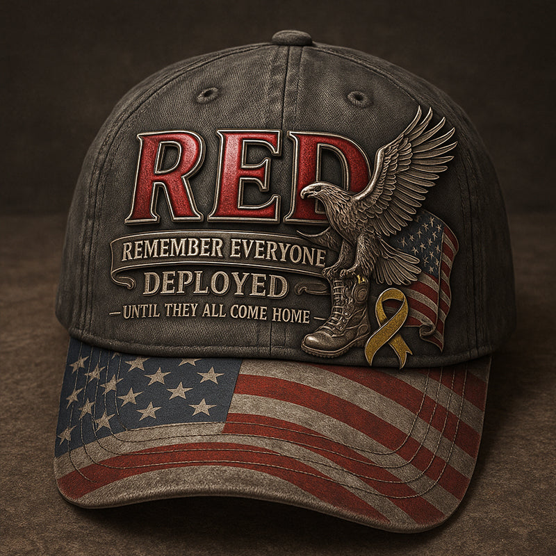 Red Friday Printed Casual Hat