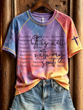 Women's Faith  Printed Casual T-Shirt