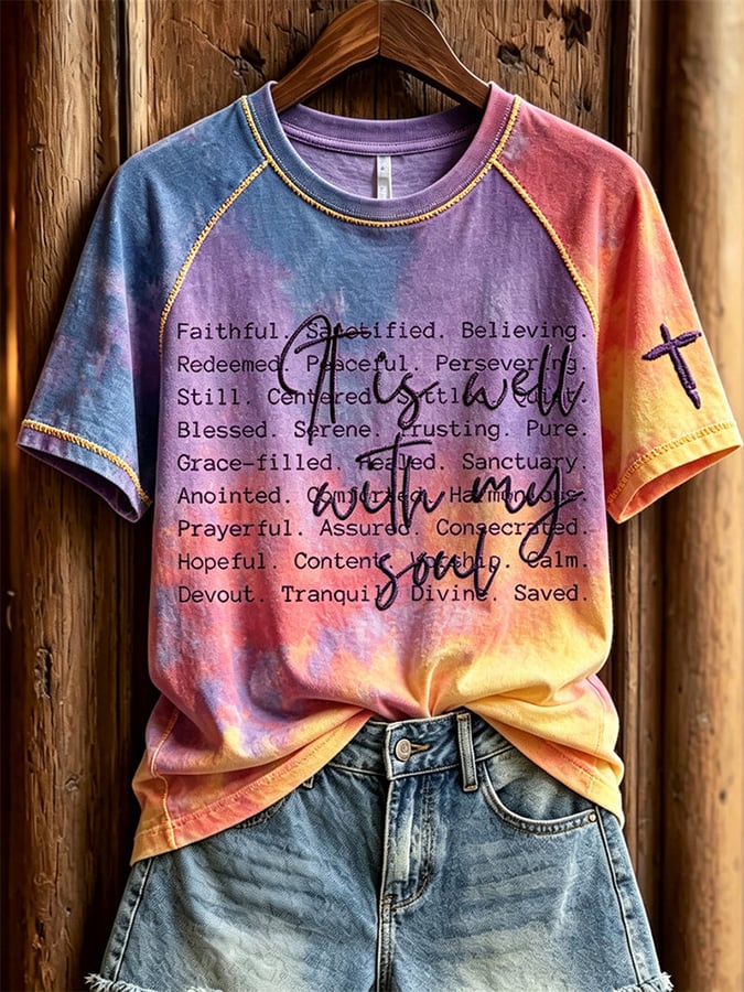 Women's Faith  Printed Casual T-Shirt