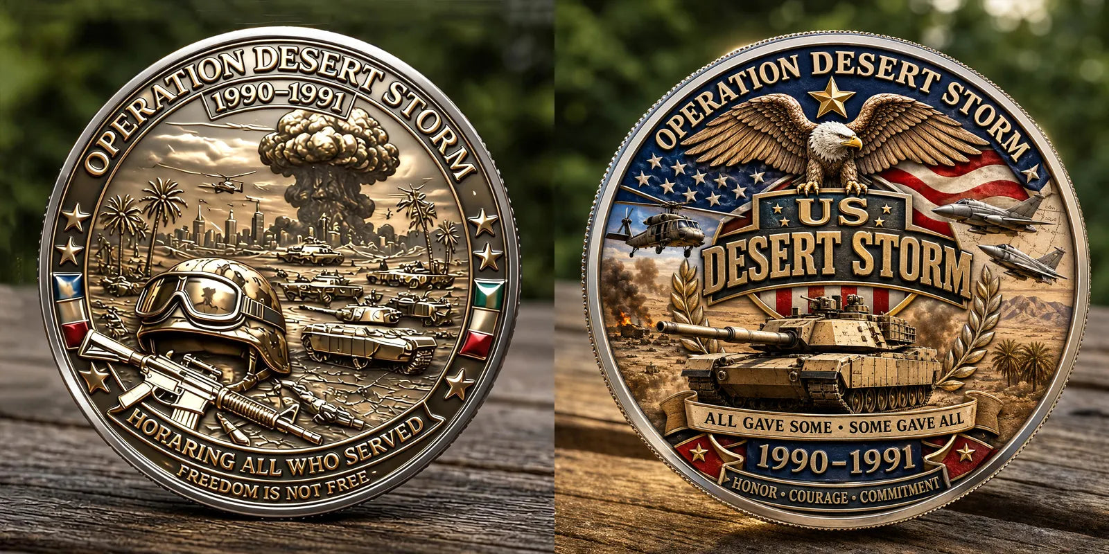 Operation Desert Storm VeteranCommemorative Metal Medal