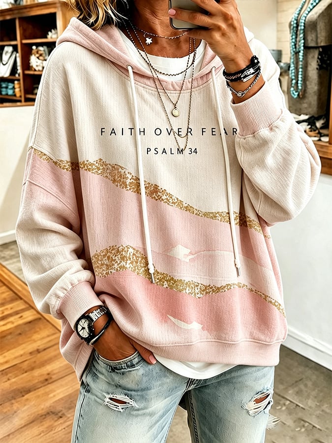 Women's   Faith  Print Top
