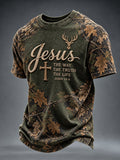 Men'S Casual Faith Graphic Casual Top