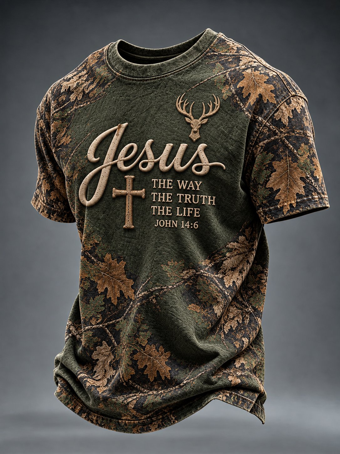 Men'S Casual Faith Graphic Casual Top