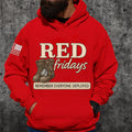 US Red Friday Printed Casual Men's Hooded Sweatshirt