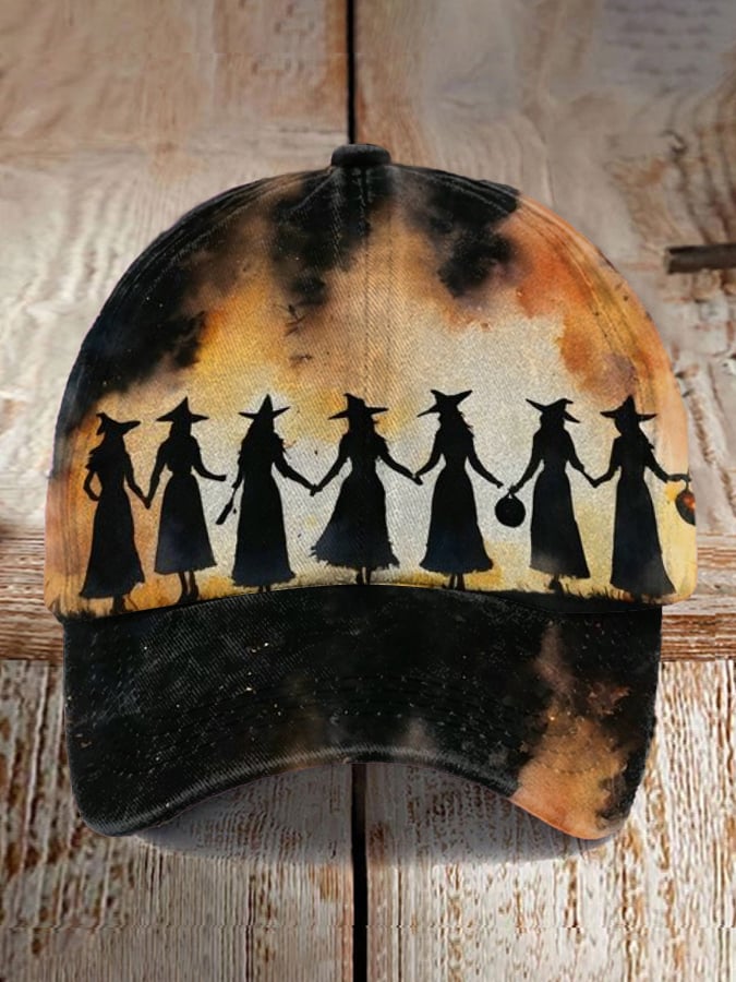Halloween Witch  Print Baseball Cap