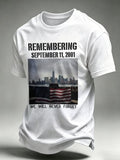 Men's Never Forget September 11 Print T-Shirt