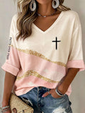 Women's Faith Print Casual T-shirt