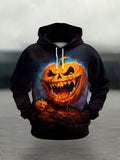 Men's Casual Party Halloween Print Hoodie