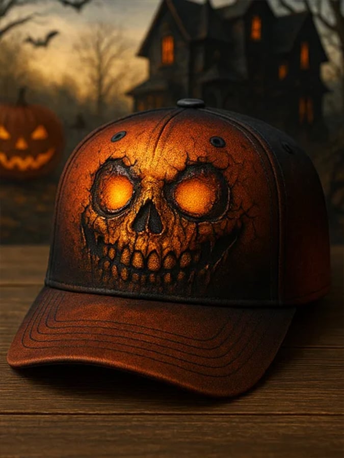Halloween Horror Print Baseball Cap