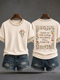 Women's Christian Even In The Chaos His Grace Still Finds Me Cross Short-sleeved T-shirt Women's Christian Even In The Chaos His Grace Still Finds Me Cross Short-sleeved T-shirt
