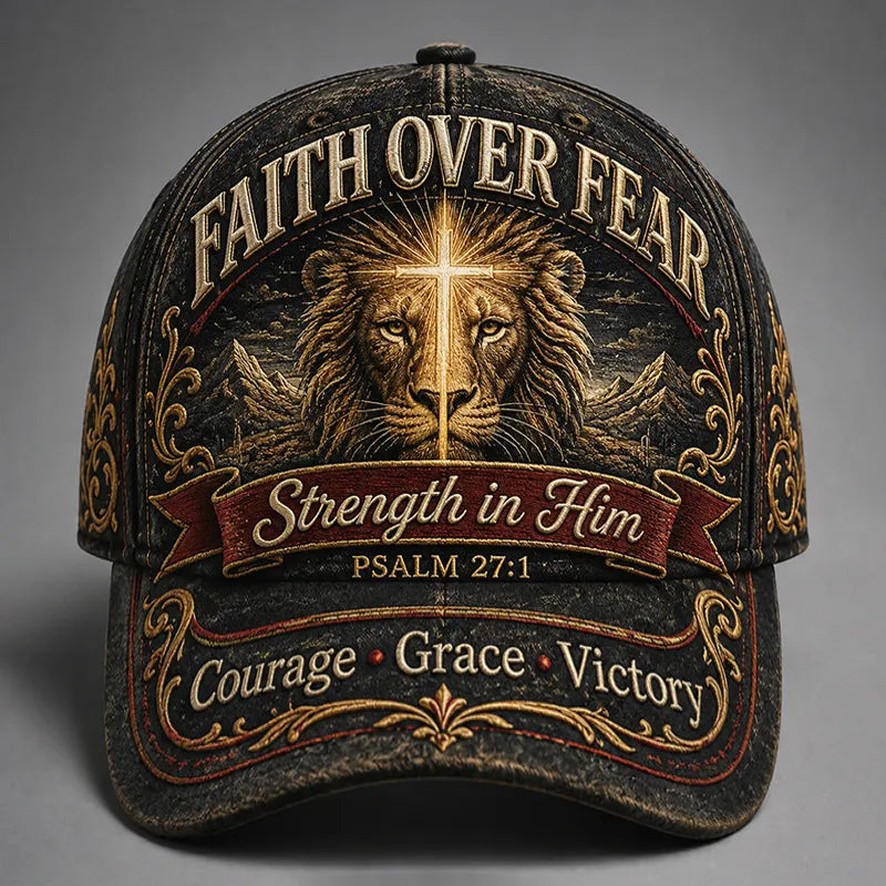 Faith Art Print Vintage Casual Hat