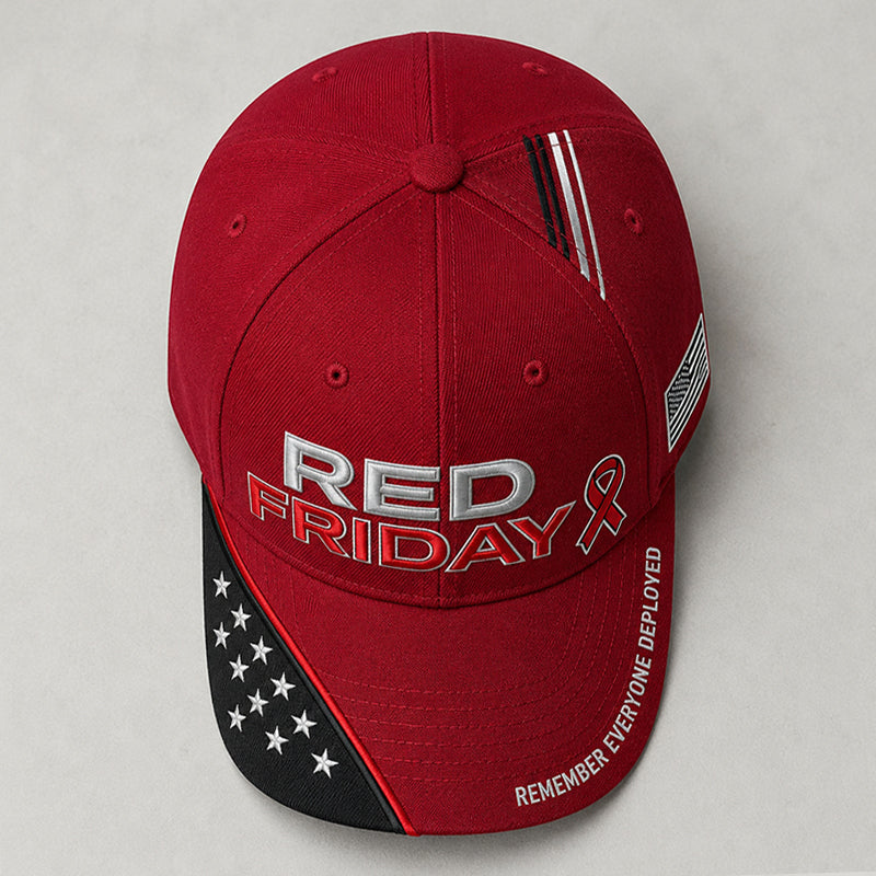"Red Friday" Veteran Commemorative Casual Baseball Cap
