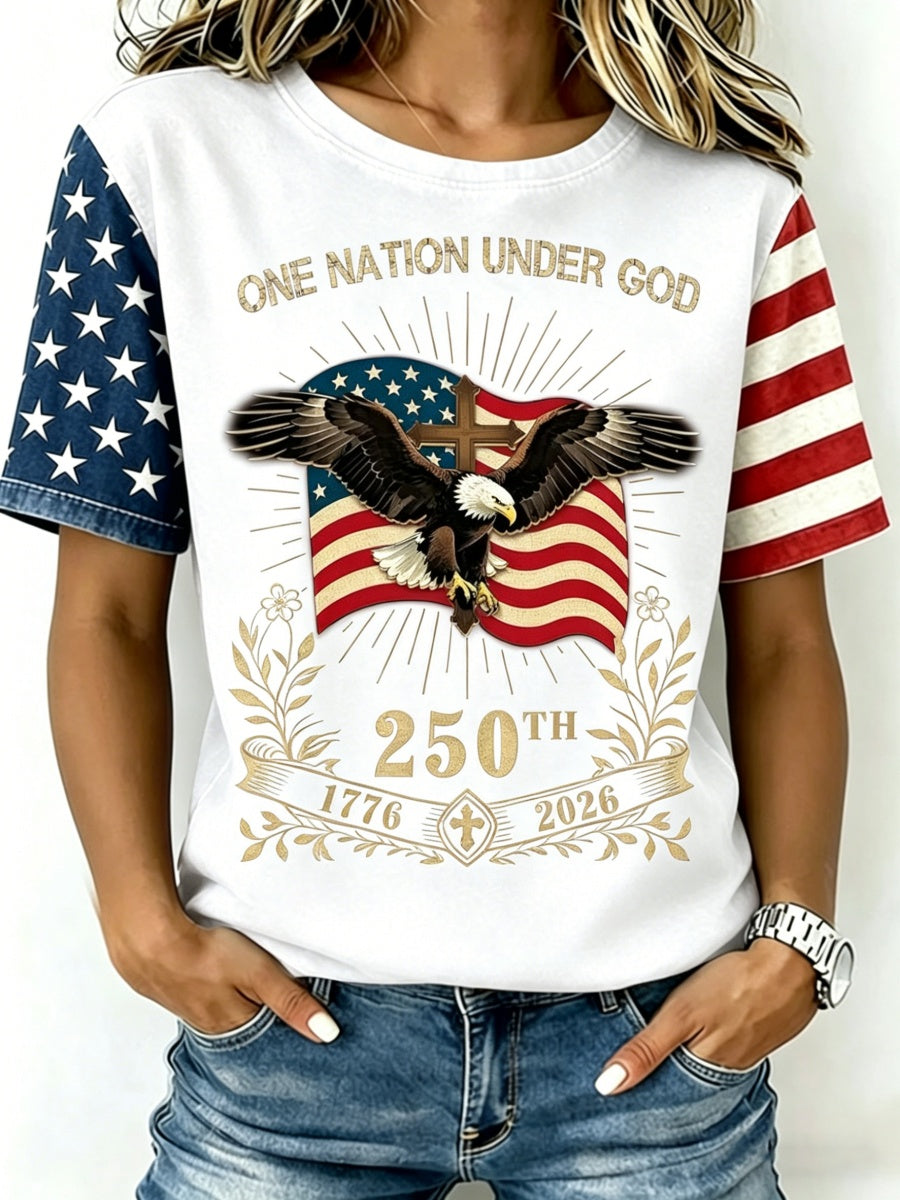 Retro 250th Anniversary Print Women's T-Shirt