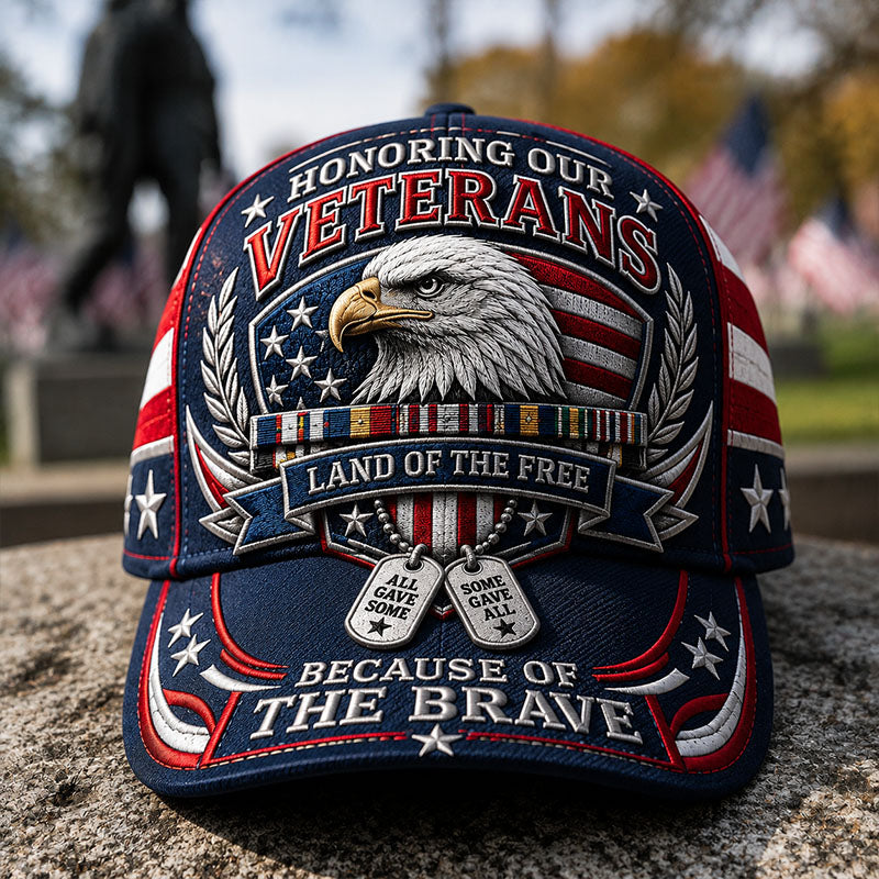 Honoring Our Veterans Patriotic Baseball Cap
