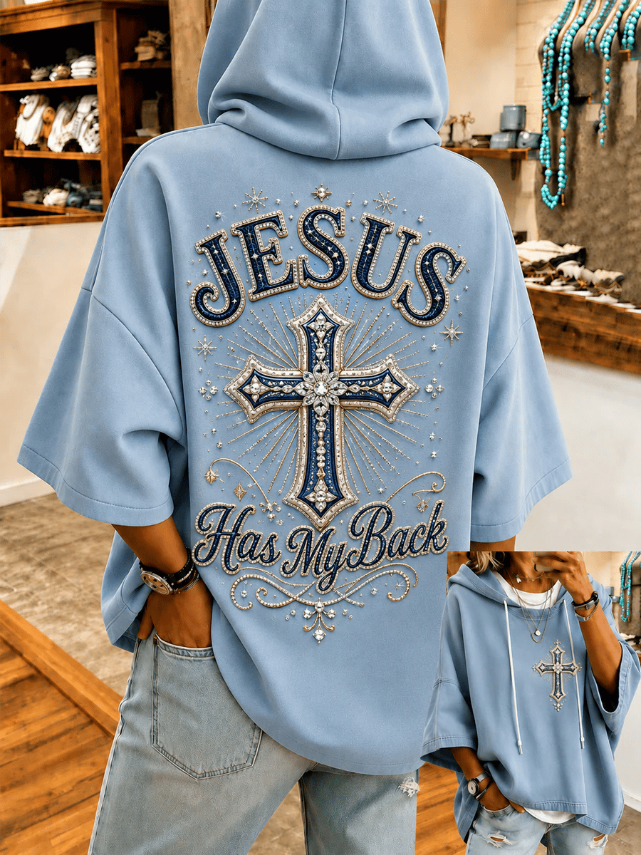 Women's Faith Print Hooded Sweatshirt