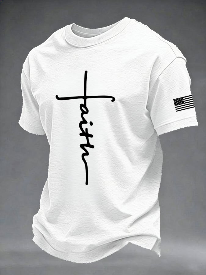 Men's Retro Print Short-Sleeve T-Shirt