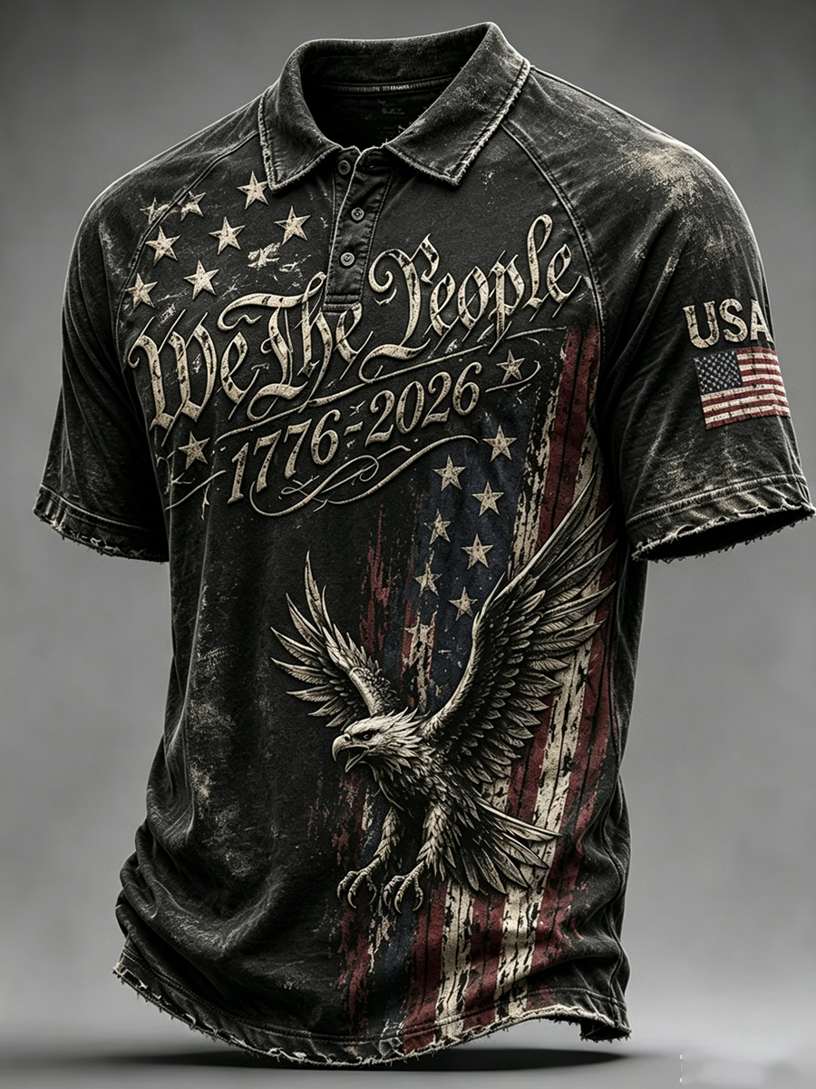 Men's 250th Anniversary Printed Polo Shirt in the United States
