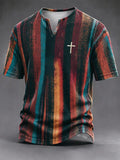 Men's Vintage Faith Faux-Linen T-shirt